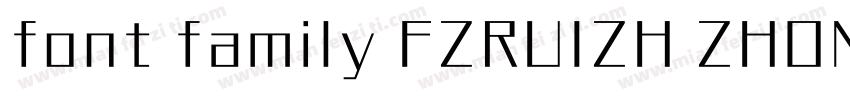 font family FZRUIZH ZHONGJW  GB1 0字体转换